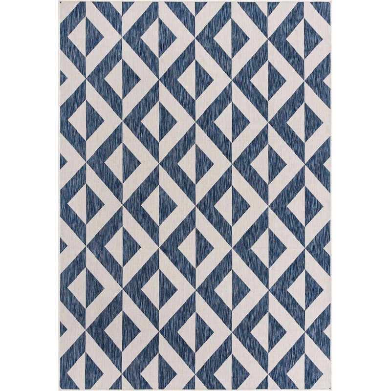 Outdoor Destiny Area Rug Chevron Color, Rectangle 7' x 10'