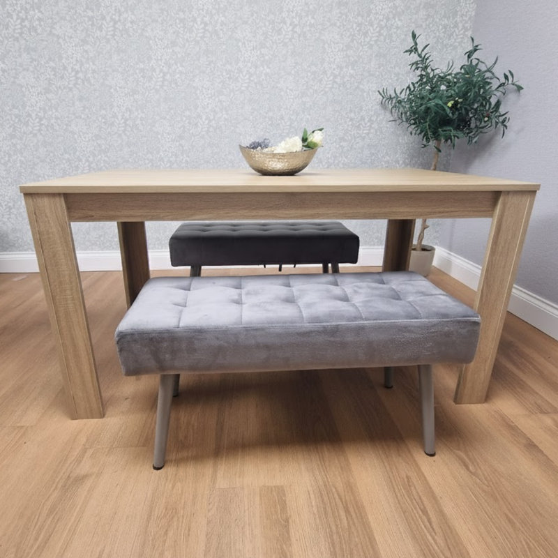 Saryah 4 - Person Dining Set, 75" H x 140" L x 80" W, Oak