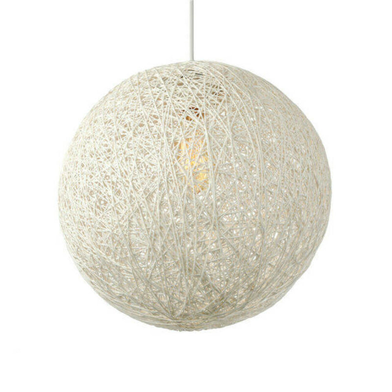 Luminaire suspendu géométrique 1 lumière Croftshire, Blanc, H 15,5 po x l 15,5 po x P 15,5 po