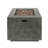 50,000 Square Heating Fireplace - Iron, Rust-, Matte Fire Pit Chic