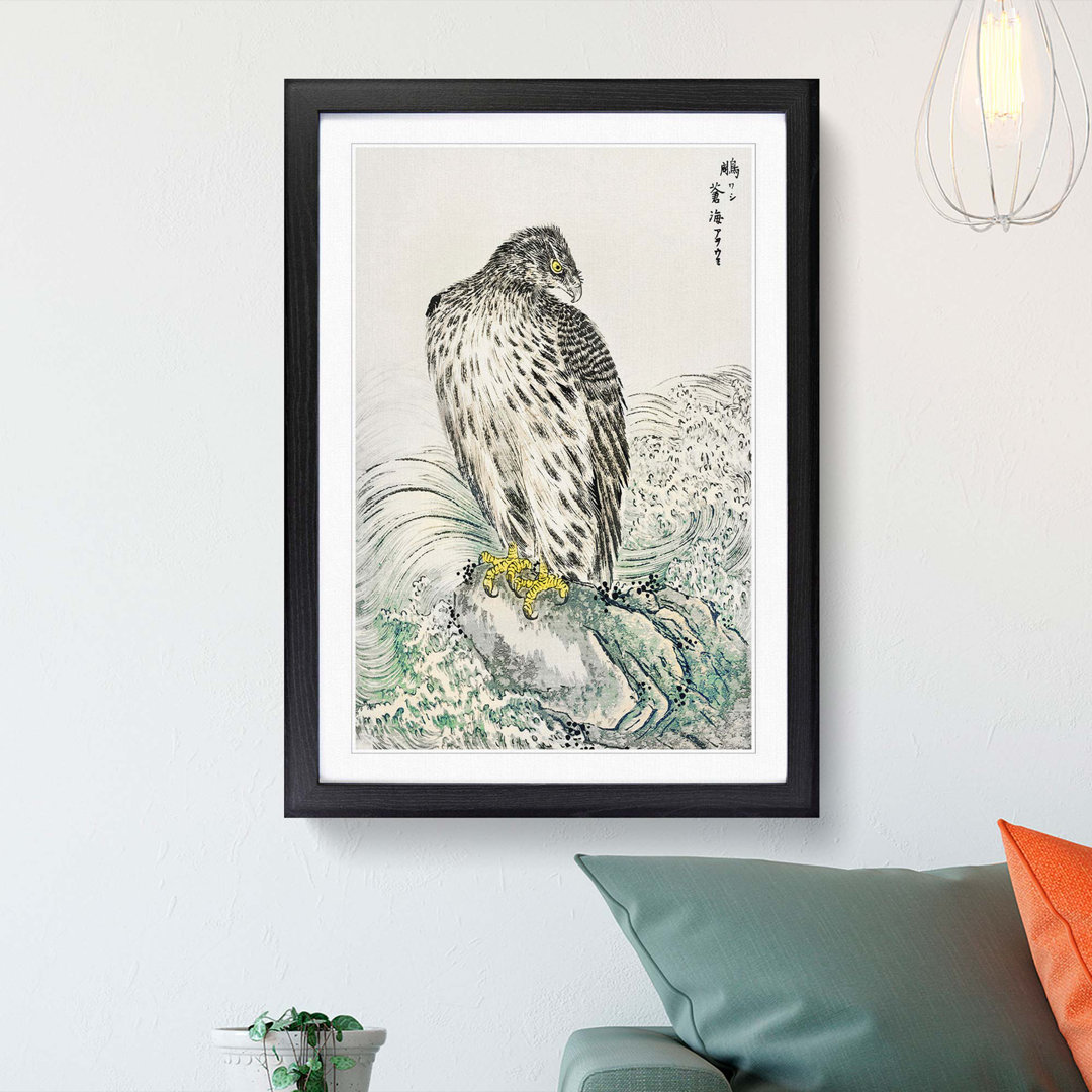 Japanese Golden Eagle by Numata Kashu - Framed Print