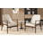 Armchair Set of 2 with with Solid Wood Frame-1299813354-1299813356