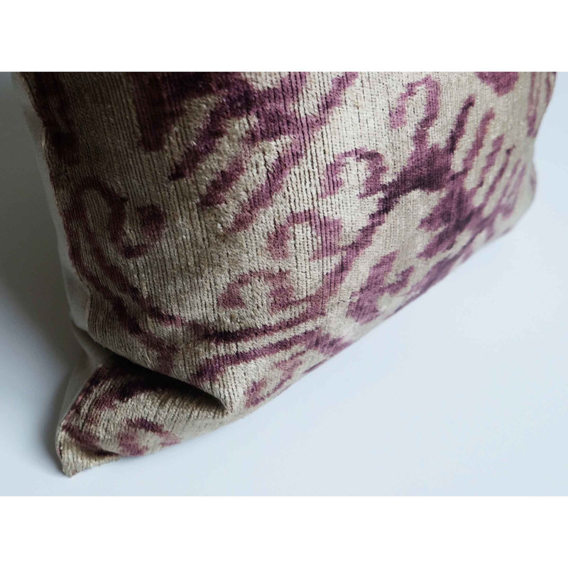 Housse et insert de coussin carré en soie Ata