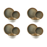 Demetra 12 Piece Ceramic Dinnerware Set - Service for 4