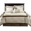 Édredon 7 pièces pour très grand lit - Matériau de rembourrage taupe / brun-124544137-124544139