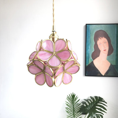 Luminaire suspendu en laiton 1 lumière Hamiel