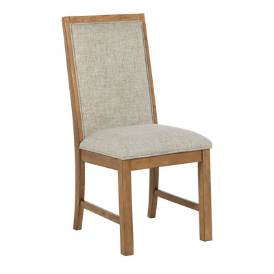 Ensemble de chaises d'appoint en tissu brun naturel Survista (ensemble de 2)