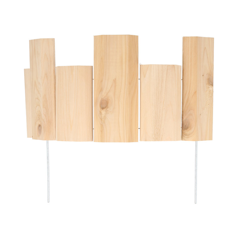 18-inch Natural Cedar Wood Landscape Edging (12-pack)