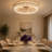  20" White Low Profile Ceiling Fan with Light, Dimmable Remote Flush Mount Fandelier-1436131097