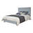 Tenneset Chenille Upholstery Bed in Light Teal-1719124528