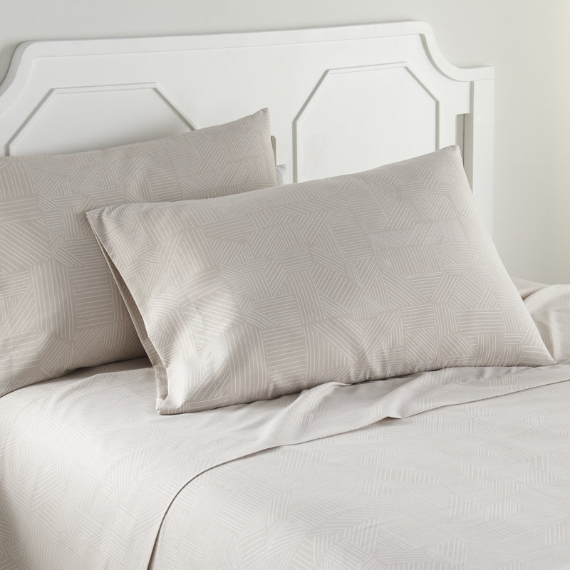 Ensemble de draps en microfibre Vilano Choice, Ensemble de draps pour très grand lit + drap-hous, Taupe