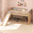 Low Bunk Bed with Slide, Floor Loft Bed with Climbing Ladder, Wood Twin Bunk Bed Frame with Full Guardrails & Storage Space for Kids Toddler-403378701