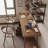Tan Rectangular Solid Wood desks-107293676