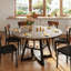 Round Dining Table Farmhouse Kitchen Table,Space Saving Dinner Table For Kitchen & Dining Room-1740804650-1737164905