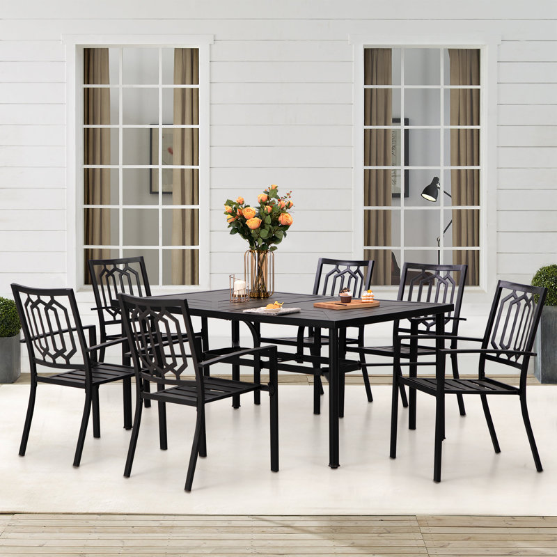 Rectangular 6 - Person 64'' Long Dining Set