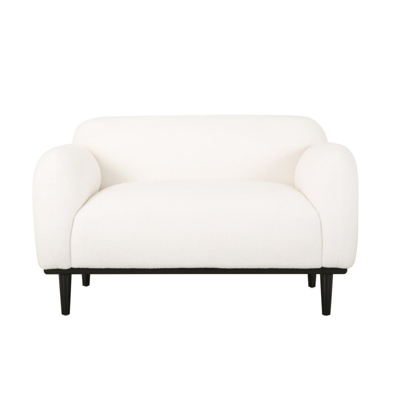 Ameriya Upholstered 50'' Loveseat, White
