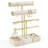 3 Tier Jewelry Bracelet Holder for Necklaces, Earrings, Rings, Watches ,Natural Marble Bracelet Holder,Beige-1492966244