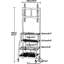 Meuble télé à roulettes avec support pour téléviseurs de 32 à 50 po, centre de divertissement d'angle avec roulettes, tablettes de rangement à 4 niveaux, prise de courant intégrée, brun rustique