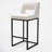 26" Upholstered Counter Barstool With Low Back And Metal Frame Modern Kitchen Island Seating-1386865883