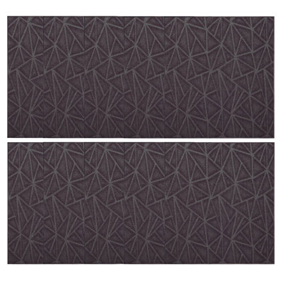Ensemble de 10 tapis mauve raffiné intérieur / extérieur Furnish My Place