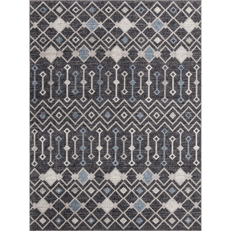 Abstract Indoor Rug, Rectangle 7'10" x 10'