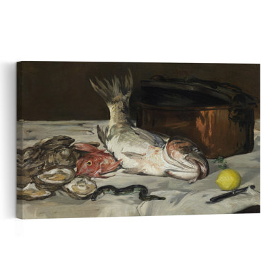 Poisson, 1864 Impression d'art mural contemporain abstrait représentant un poisson