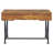 Antique Nutmeg And Black 3-Drawer Writing Desk