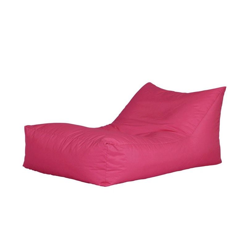 Polyester Outdoor Friendly Refillable Bean Bag Lounger, Pink