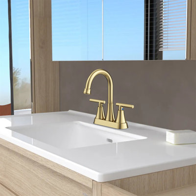 4-Inch Center-Set Bathroom Faucet With Pop-Up Drain