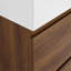 Ensemble de meuble-lavabo 24 po avec lavabo simple, meuble-lavabo sous-comptoir moderne avec double tiroir, meuble-lavabo sur pied autoportant, bois d'ingénierie, brun-2001158466-2001158493