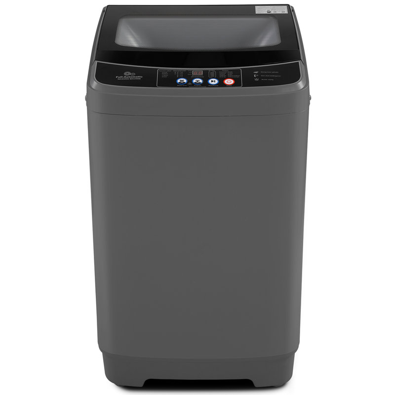 Himimi Delia 2.4 Cubic Feet cu. ft. High Efficiency Portable Washer with Child Safety Lock, ‎Dark Gray/Black