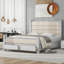 Lit plateforme grand format en bois - Aucun sommier requis, robuste et amp; Intemporel