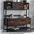 Hutch with Concealed Compartments, Brown finish