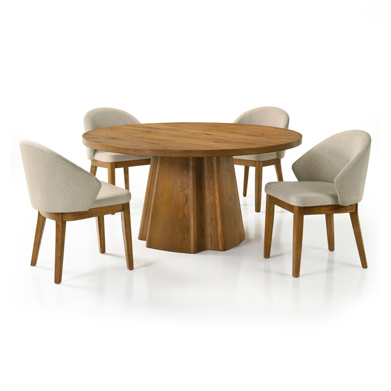 Ensemble de table de salle à manger Robinswood, Ensemble de cinq pièces : table, quatre chaises