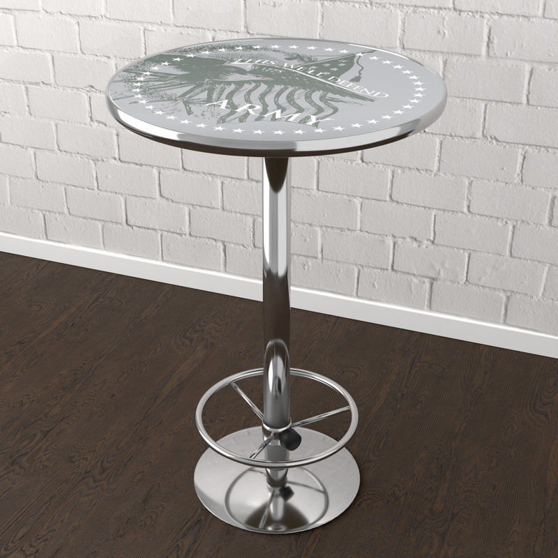 Round Metal Base Dining Table