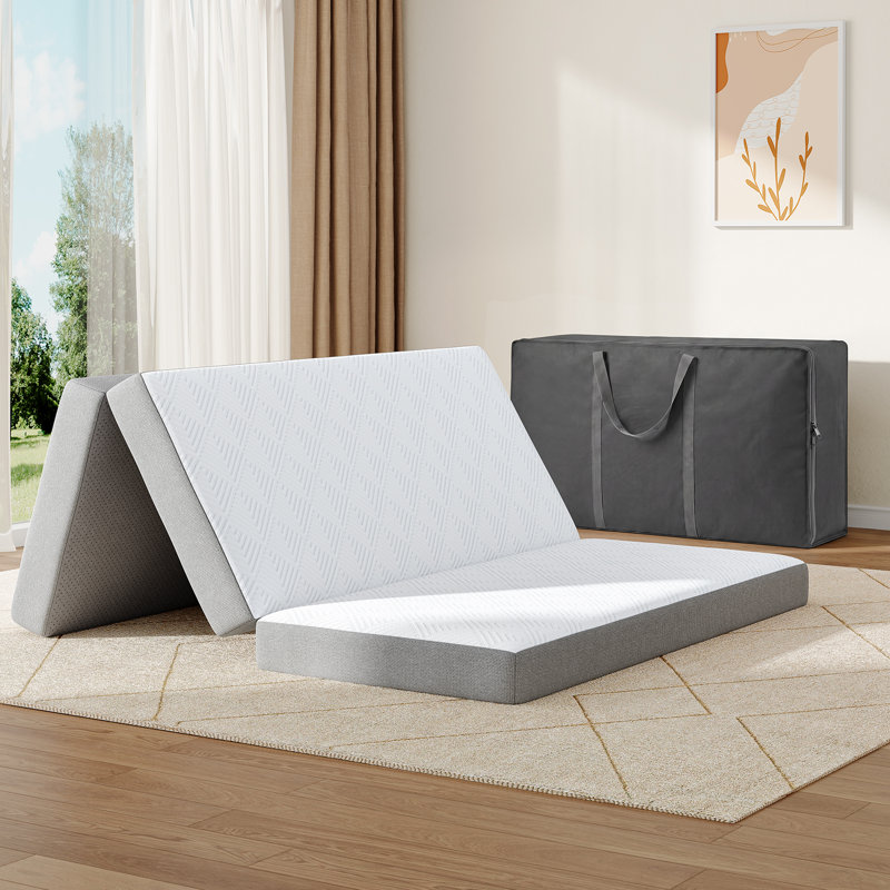 Matelas en mousse à mémoire de forme 3 po Tri-Fold, Queen