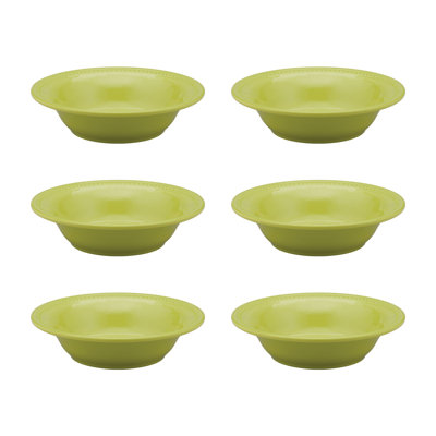 6-Piece Beaded 8 1/4" Melamine Bowl