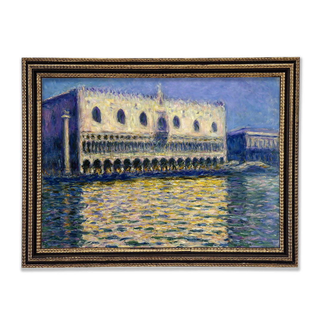 Gerahmtes Leinwandbild The Doges Palace von Monet