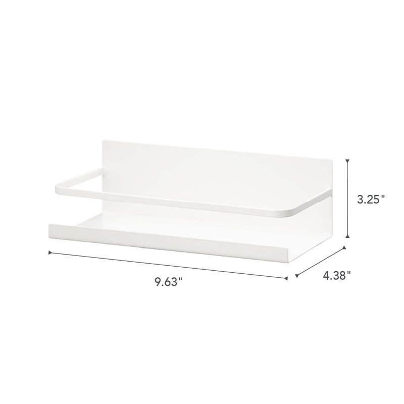 Yamazaki Home Magnetic Spice Rack, Steel, Magnetic, White