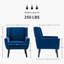 Ensemble de 2 fauteuils capitonnés rembourrés à dossier large-1460378985
