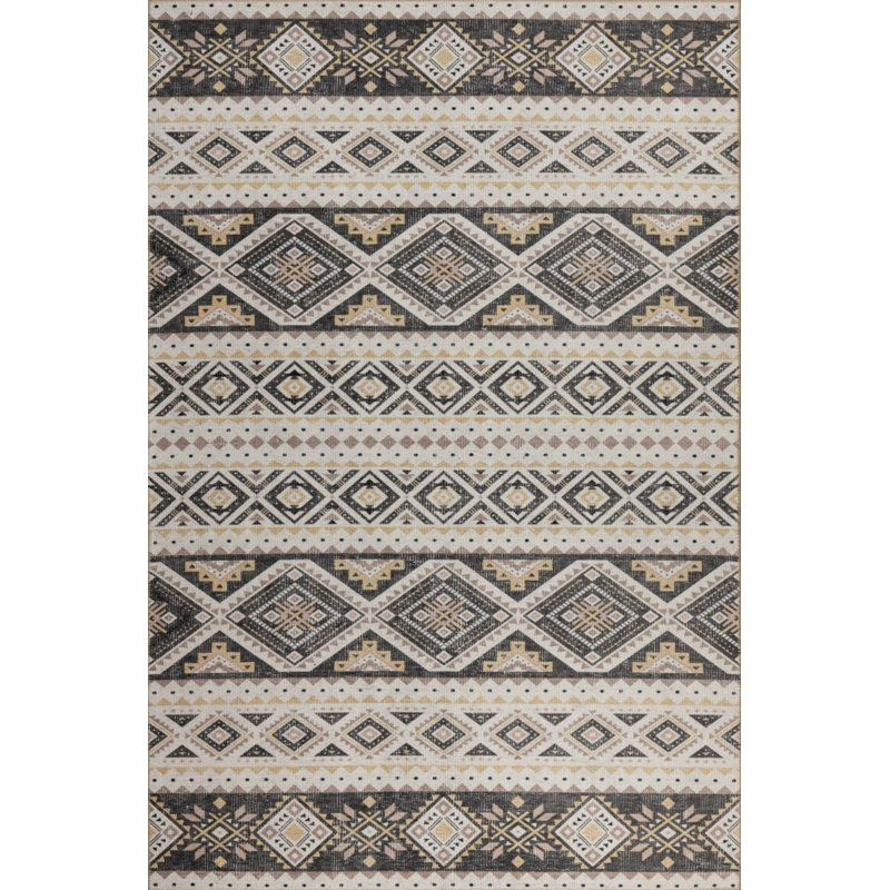 Tapis en chenille moderne Nora, Rectangle 7 pi 7 po x 10 pi 10 po