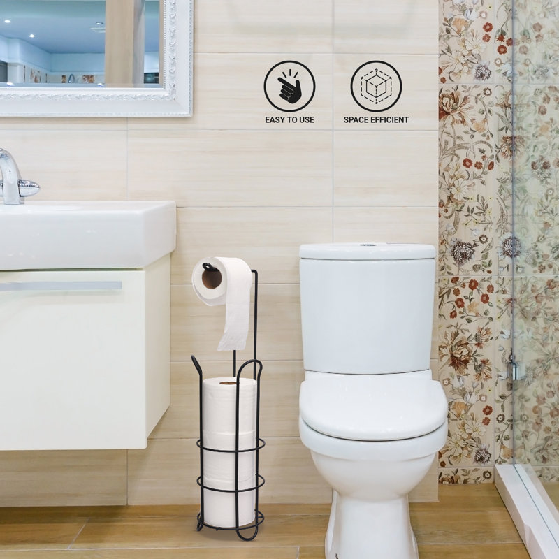 Buckingham Freestanding Toilet Roll Holder Tissue Paper Storage Stand
