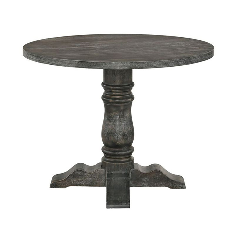 Capwell Weathered Gray Round Dining Table