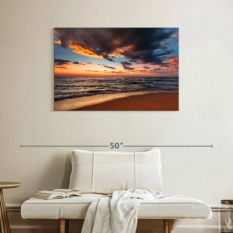 Gillard Sunset Seascape, H 26 po x l 39 po