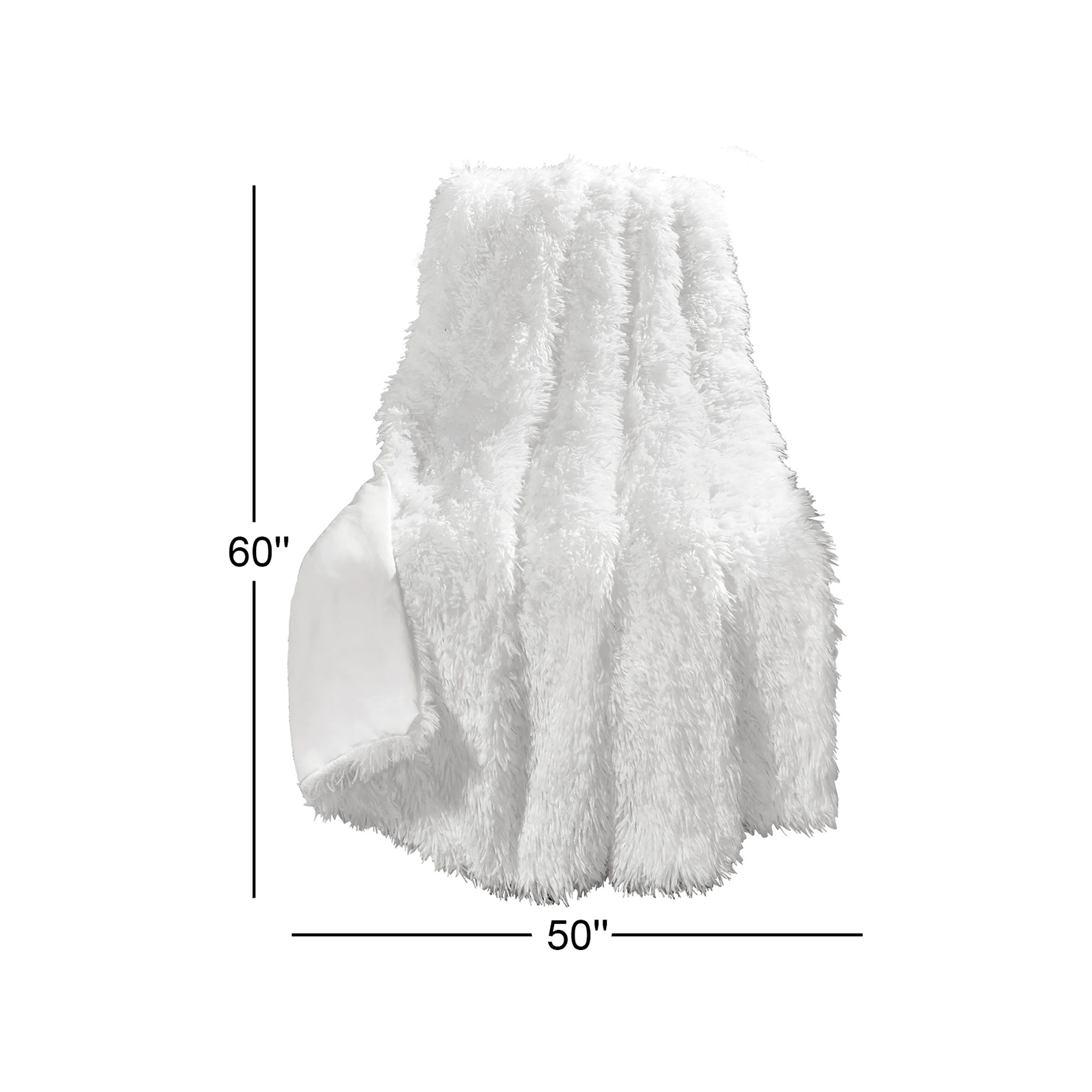 Exie Throw Blanket, White