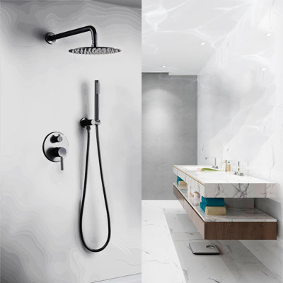 Robinet de douche mural avec valve brute