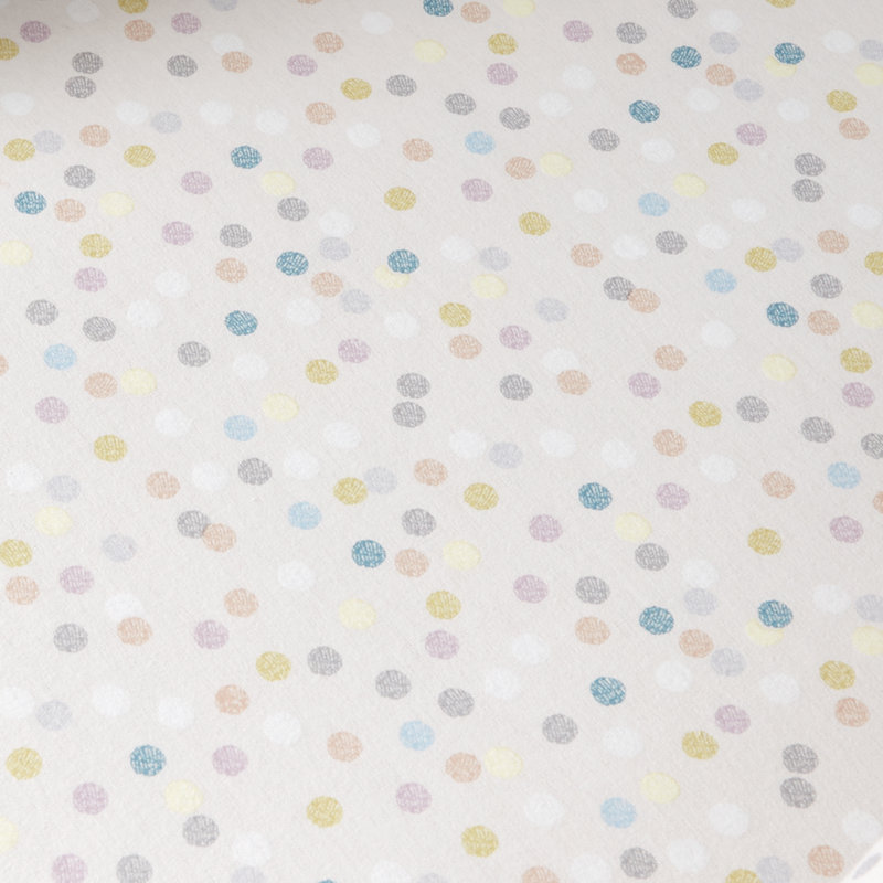 Brushed Balloons Spot Cotton Fitted Sheet, Single (3')