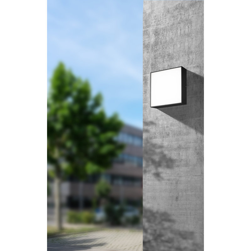 LED Outdoor Armed Sconce, 24cm H x 71cm W x 24cm D