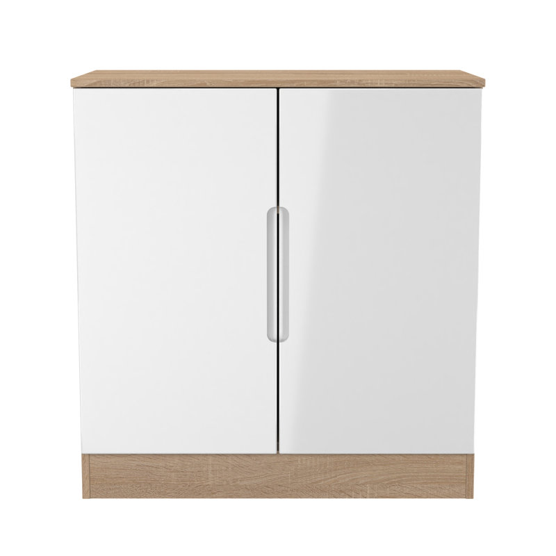 Bisma 74cm Sideboard, White/Oak