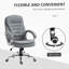 Chaise de bureau à haut dossier avec hauteur réglable et soutien lombaire pour une expérience de travail confortable, gris